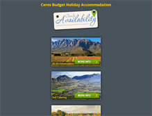 Tablet Screenshot of ceresaccommodation.co.za